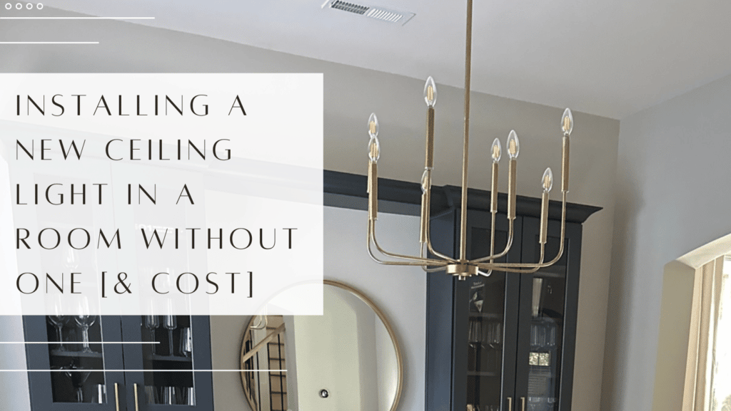 How To Install A Ceiling Light Without Existing Wiring